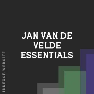 Jan van de Velde Essentials | Indexof