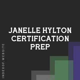 Janelle Hylton Certification Prep | Indexof