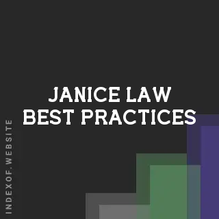 Janice Law Best Practices | Indexof