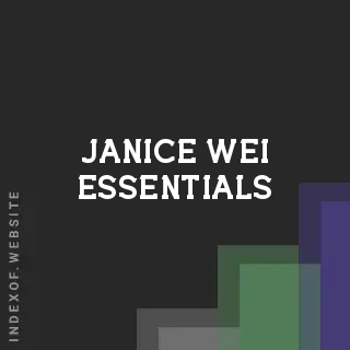 Janice Wei Essentials | Indexof