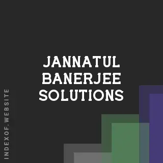 Jannatul Banerjee Solutions | Indexof