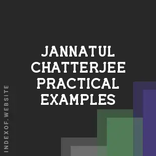 Jannatul Chatterjee Practical Examples | Indexof
