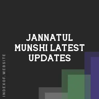 Jannatul Munshi Latest Updates | Indexof