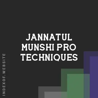 Jannatul Munshi Pro Techniques | Indexof