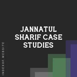Jannatul Sharif Case Studies | Indexof