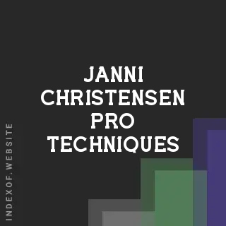 Janni Christensen Pro Techniques | Indexof