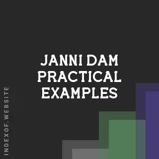 Janni Dam Practical Examples | Indexof