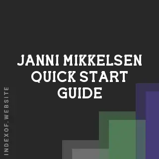 Janni Mikkelsen Quick Start Guide | Indexof