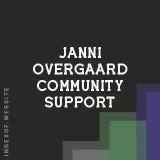 Janni Overgaard Community Support | Indexof