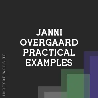 Janni Overgaard Practical Examples | Indexof