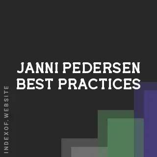 Janni Pedersen Best Practices | Indexof