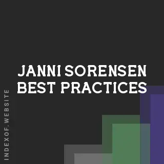 Janni Sorensen Best Practices | Indexof
