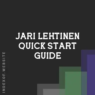 Jari Lehtinen Quick Start Guide | Indexof
