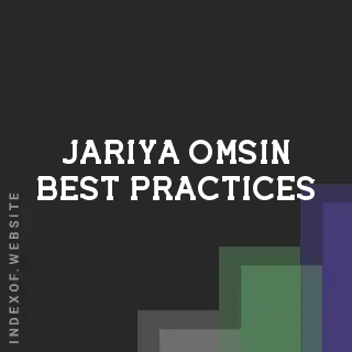 Jariya Omsin Best Practices | Indexof