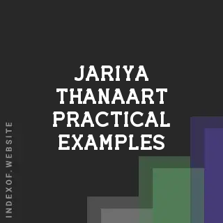 Jariya Thanaart Practical Examples | Indexof