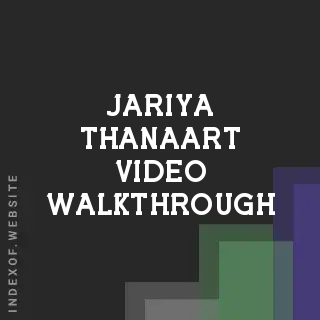 Jariya Thanaart Video Walkthrough | Indexof