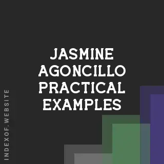 Jasmine Agoncillo Practical Examples | Indexof