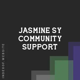 Jasmine Sy Community Support | Indexof
