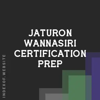 Jaturon Wannasiri Certification Prep | Indexof