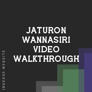 Jaturon Wannasiri Video Walkthrough | Indexof
