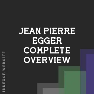 Jean-Pierre Egger Complete Overview | Indexof