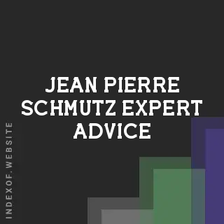 Jean-Pierre Schmutz Expert Advice | Indexof