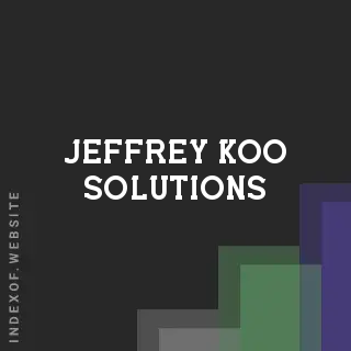 Jeffrey Koo Solutions | Indexof
