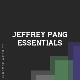 Jeffrey Pang Essentials | Indexof