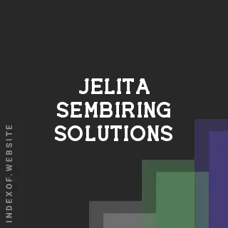 Jelita Sembiring Solutions | Indexof