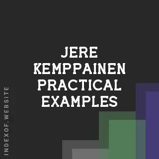Jere Kemppainen Practical Examples | Indexof