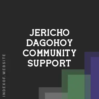 Jericho Dagohoy Community Support | Indexof