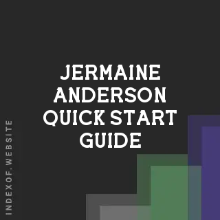 Jermaine Anderson Quick Start Guide | Indexof