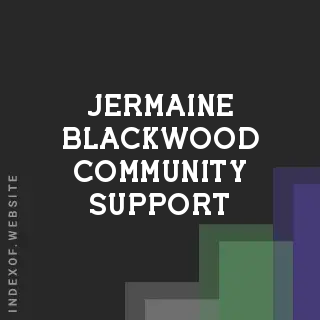 Jermaine Blackwood Community Support | Indexof