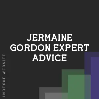 Jermaine Gordon Expert Advice | Indexof