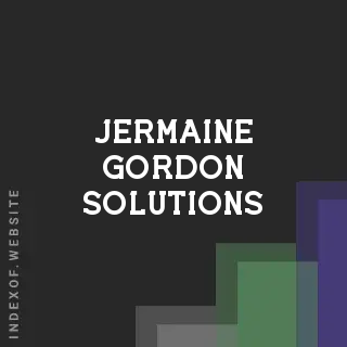 Jermaine Gordon Solutions | Indexof