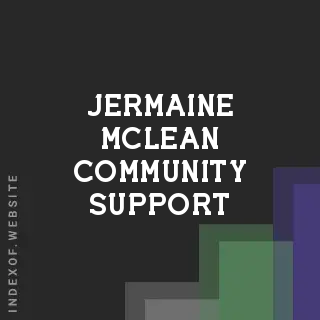 Jermaine McLean Community Support | Indexof