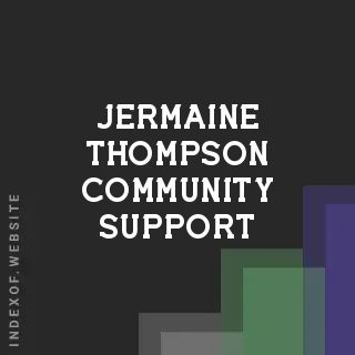 Jermaine Thompson Community Support | Indexof