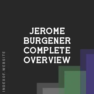 Jerome Burgener Complete Overview | Indexof