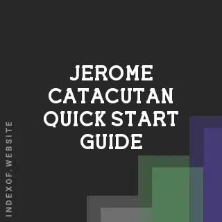 Jerome Catacutan Quick Start Guide | Indexof