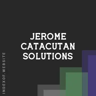 Jerome Catacutan Solutions | Indexof