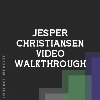 Jesper Christiansen Video Walkthrough | Indexof