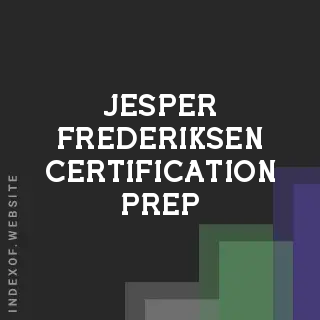 Jesper Frederiksen Certification Prep | Indexof