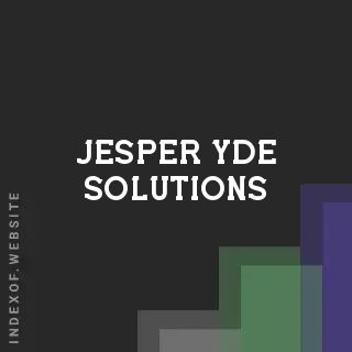 Jesper Yde Solutions | Indexof