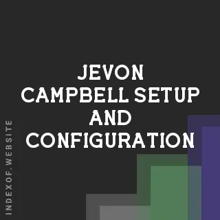 Jevon Campbell Setup and Configuration | Indexof