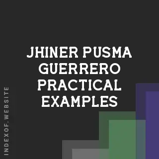 Jhiner Pusma Guerrero Practical Examples | Indexof