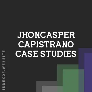 Jhoncasper Capistrano Case Studies | Indexof