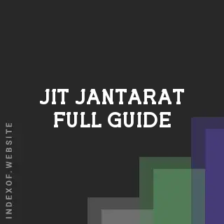 Jit Jantarat Full Guide | Indexof
