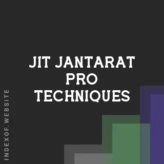Jit Jantarat Pro Techniques | Indexof