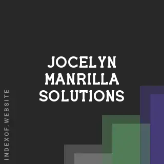 Jocelyn Manrilla Solutions | Indexof
