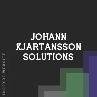 Johann Kjartansson Solutions | Indexof